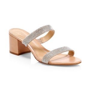 Schutz Malha Strass Crystal Sandals- NWT